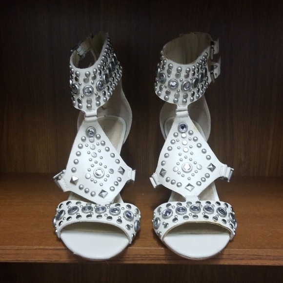 Aldo Cream Studded leather heels - Picture 2 of 5